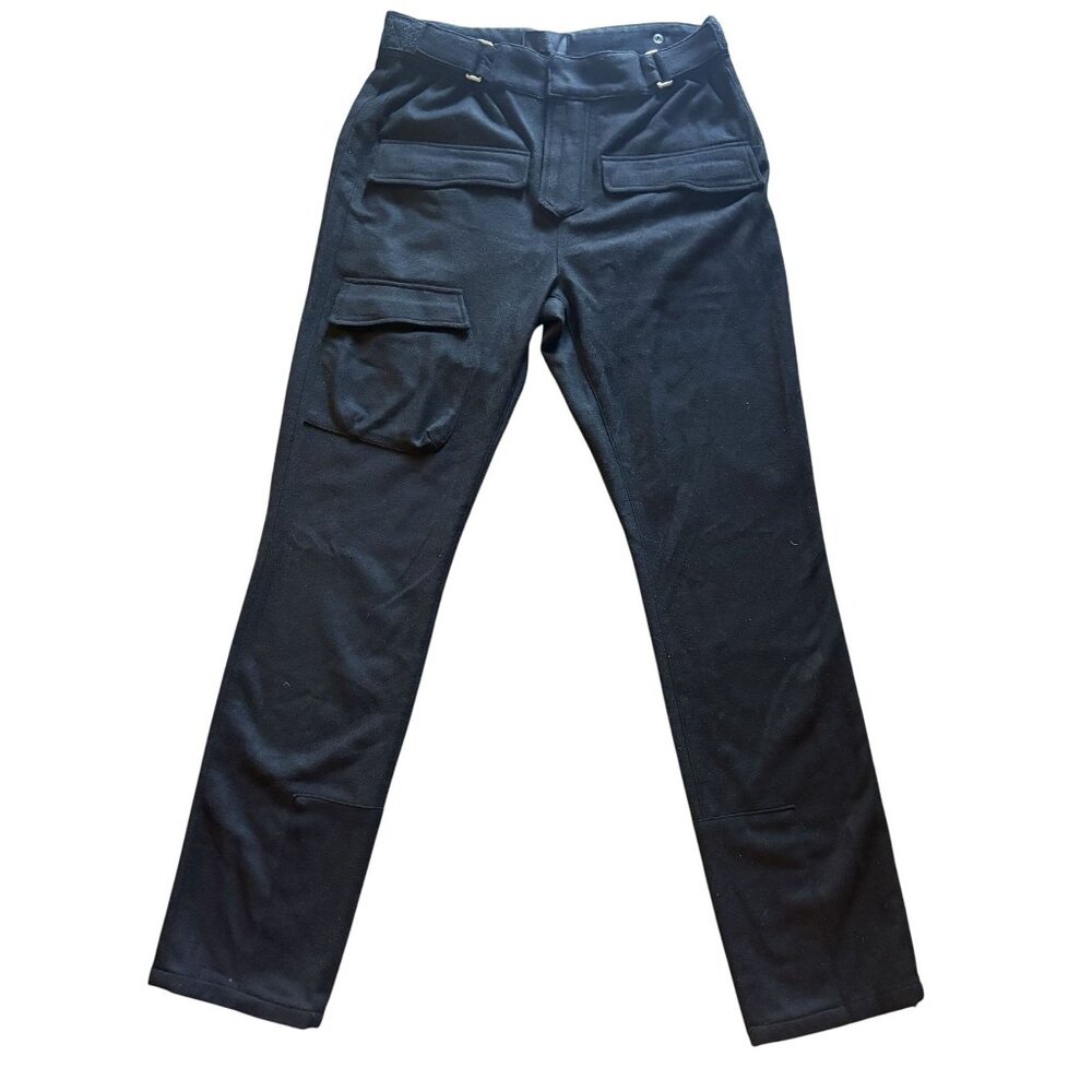 RtA Felt Cargo Pants in Black